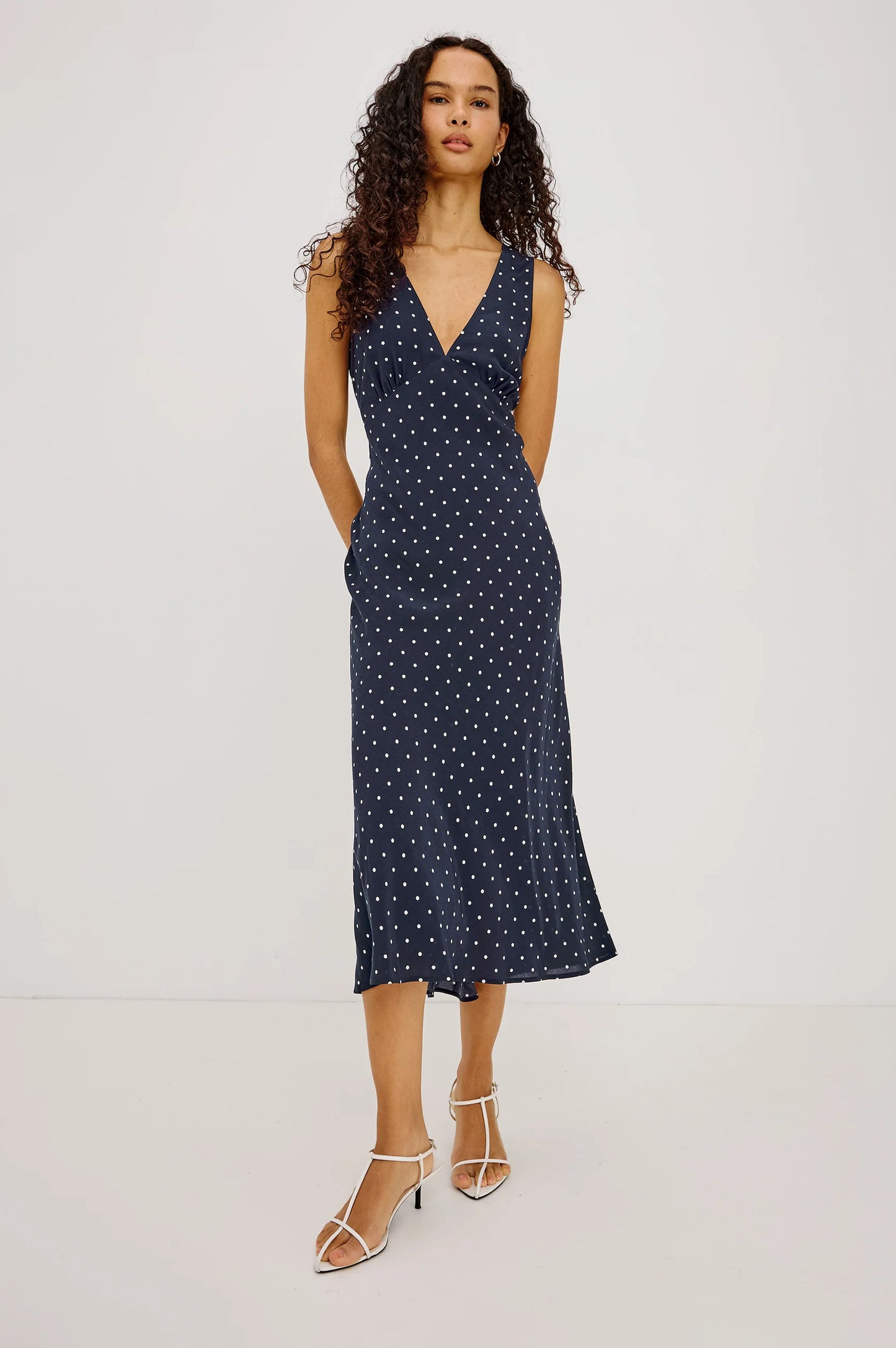 Rails Audrina Dress - Navy Polka Dots