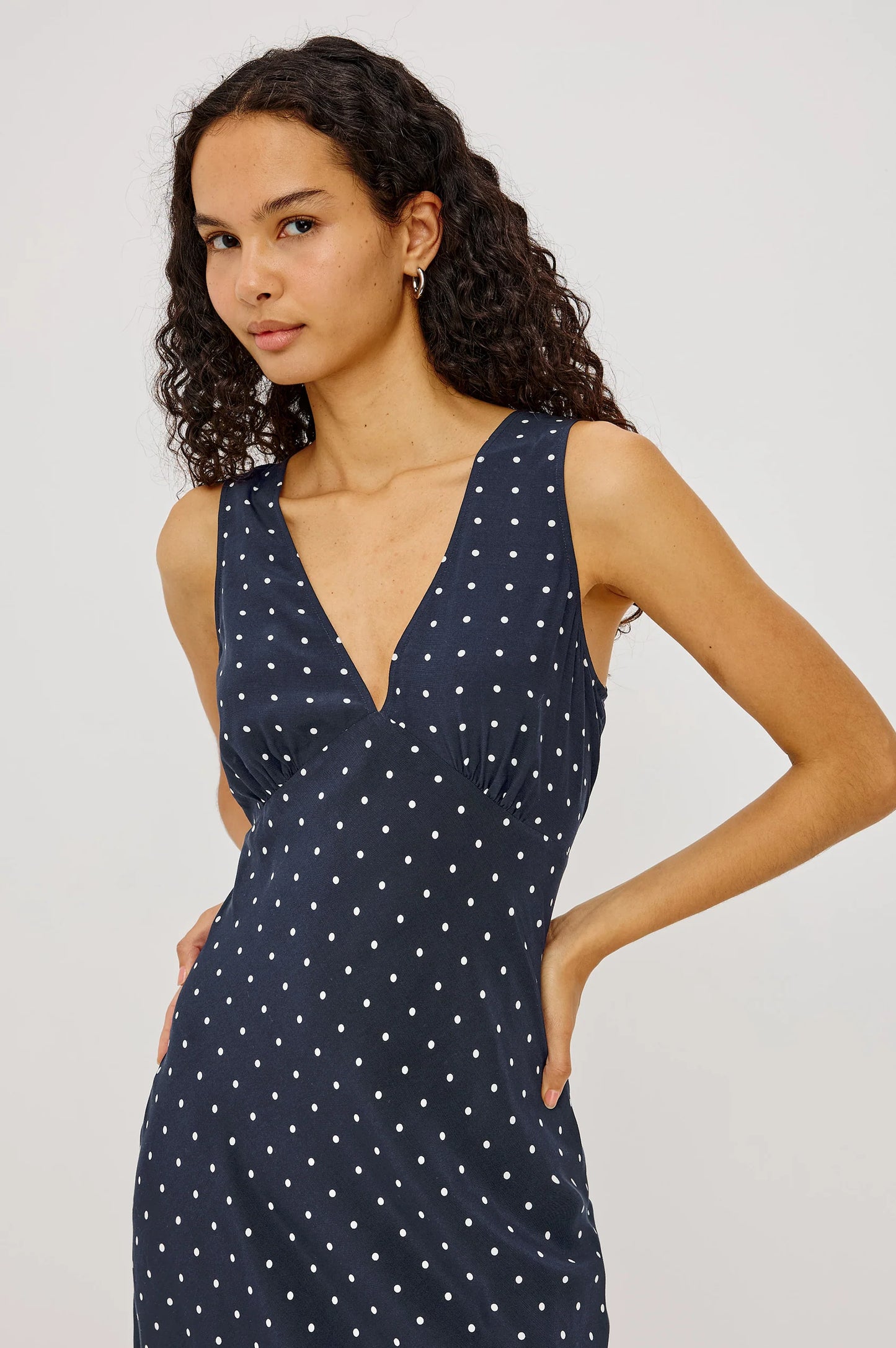 Rails Audrina Dress - Navy Polka Dots