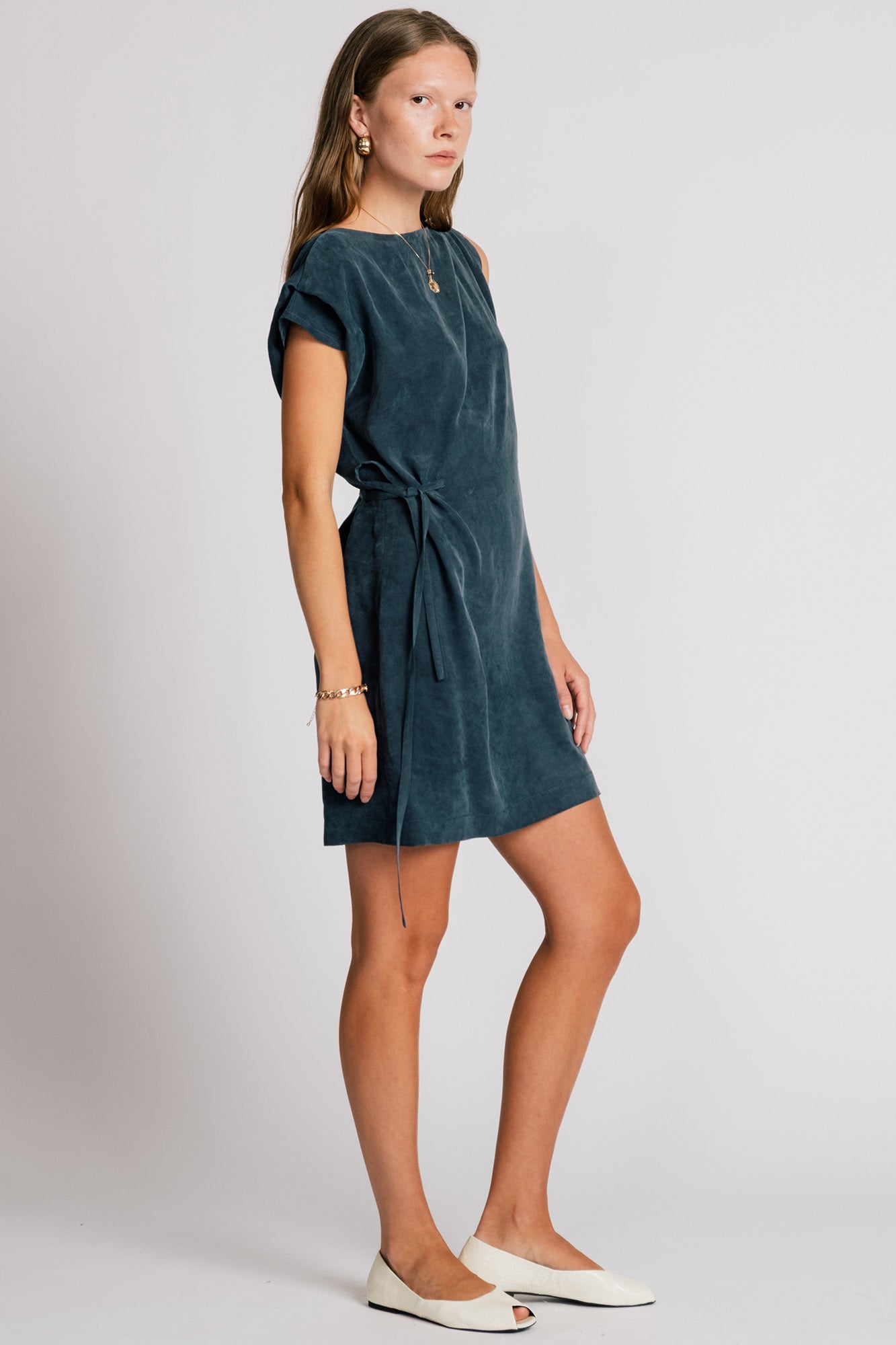 Allison Wonderland Heron Dress - Petrol