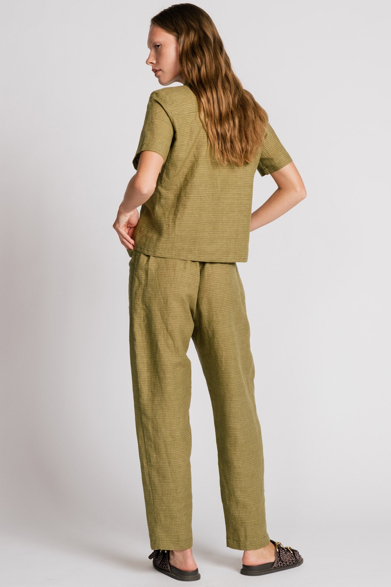 Allison Wonderland Kite Blouse - Avocado