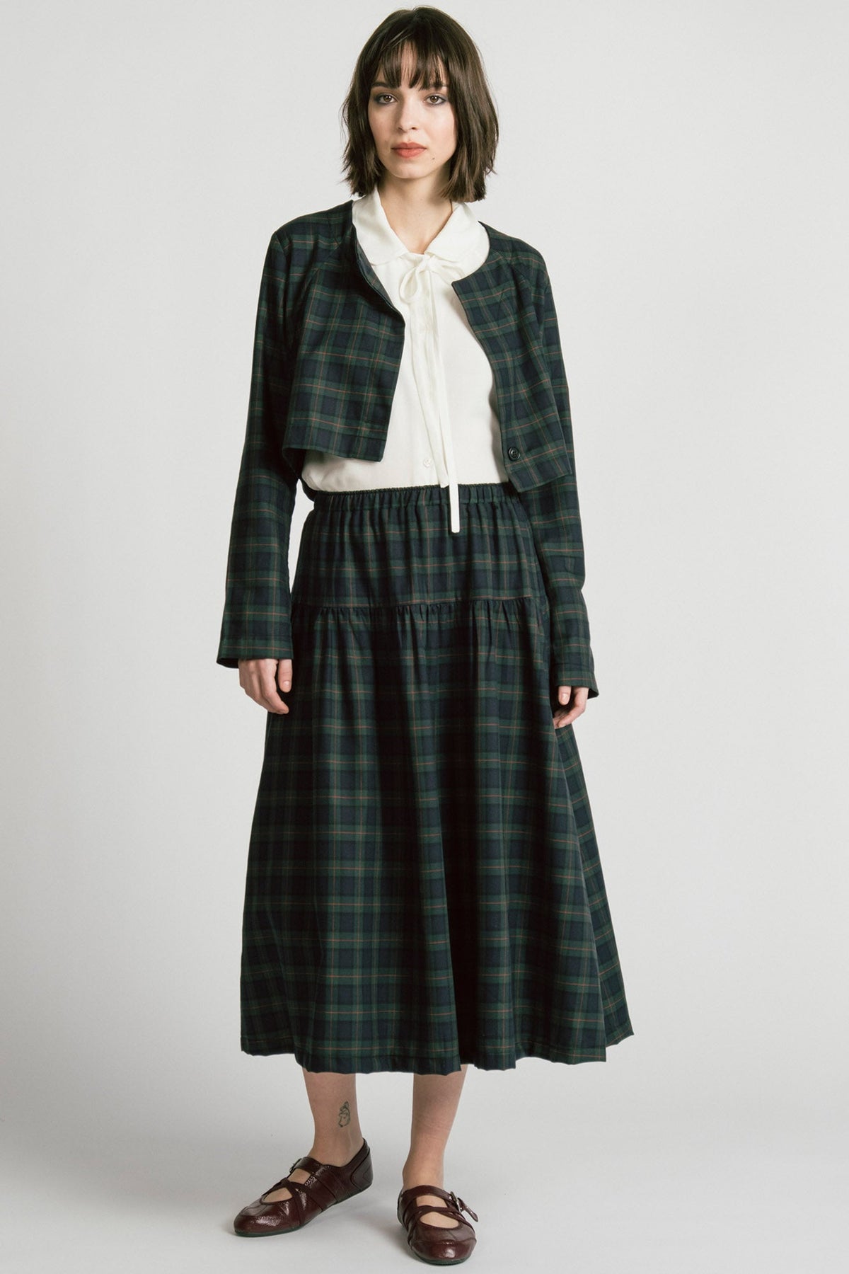Allison Wonderland Libra Bolero - Plaid