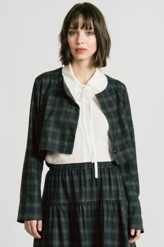 Allison Wonderland Libra Bolero - Plaid