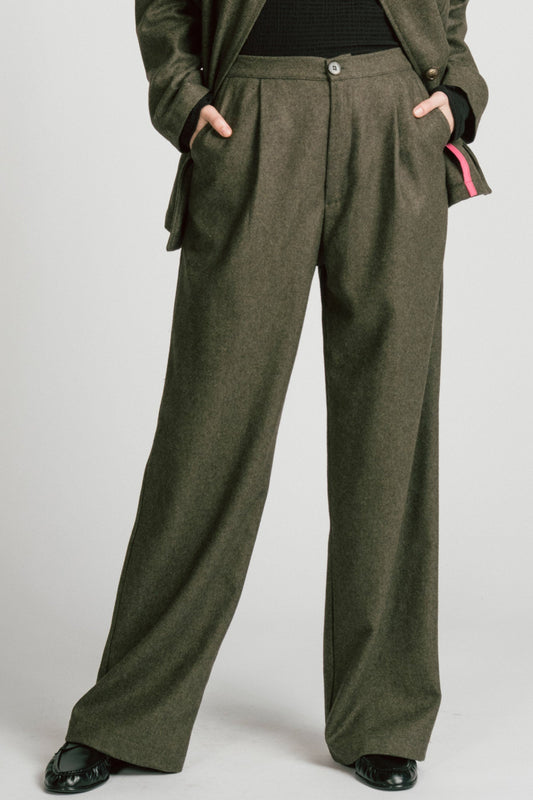 Allison Wonderland Lynx Pant - Olive