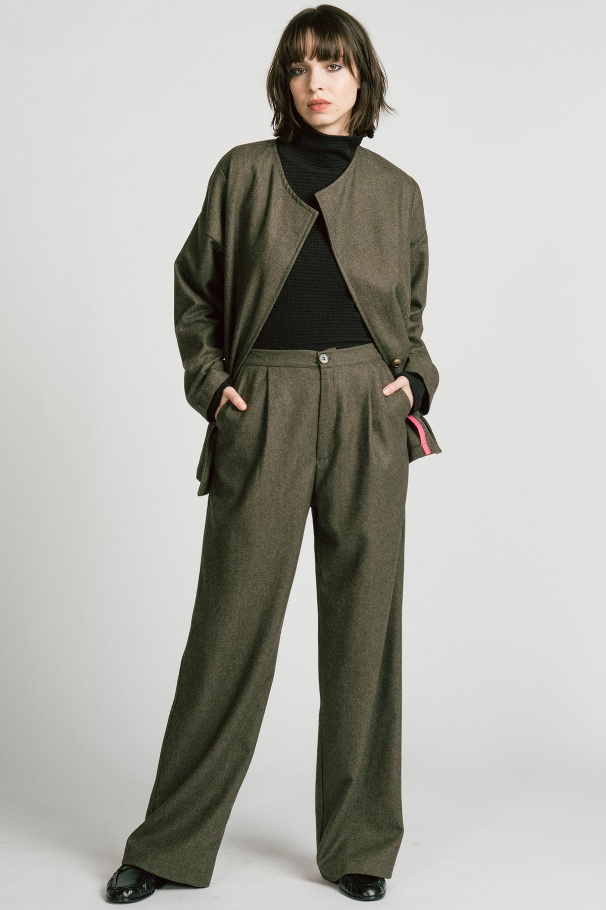 Allison Wonderland Lynx Pant - Olive