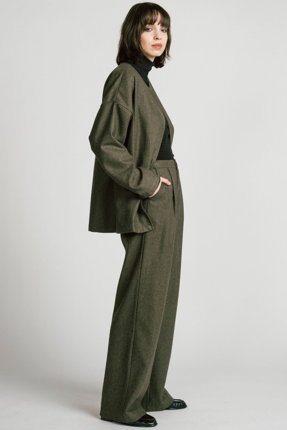 Allison Wonderland Lynx Pant - Olive