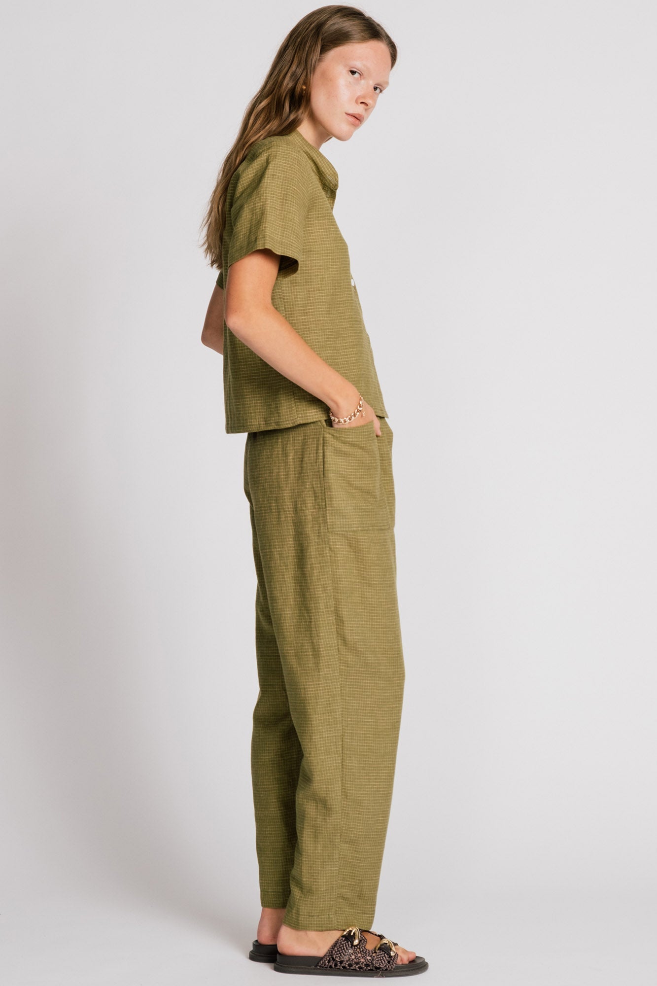 Allison Wonderland Sparrow Pant - Avocado
