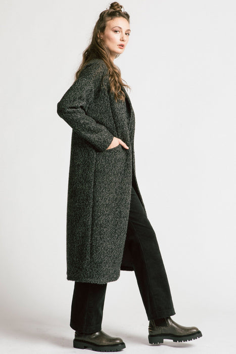 Viscount Coat - Grey Bouclé