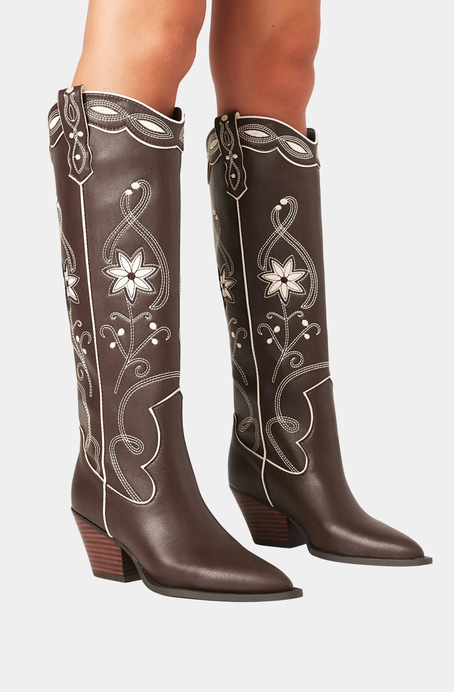 Aviva Boots - Chocolate Ivory