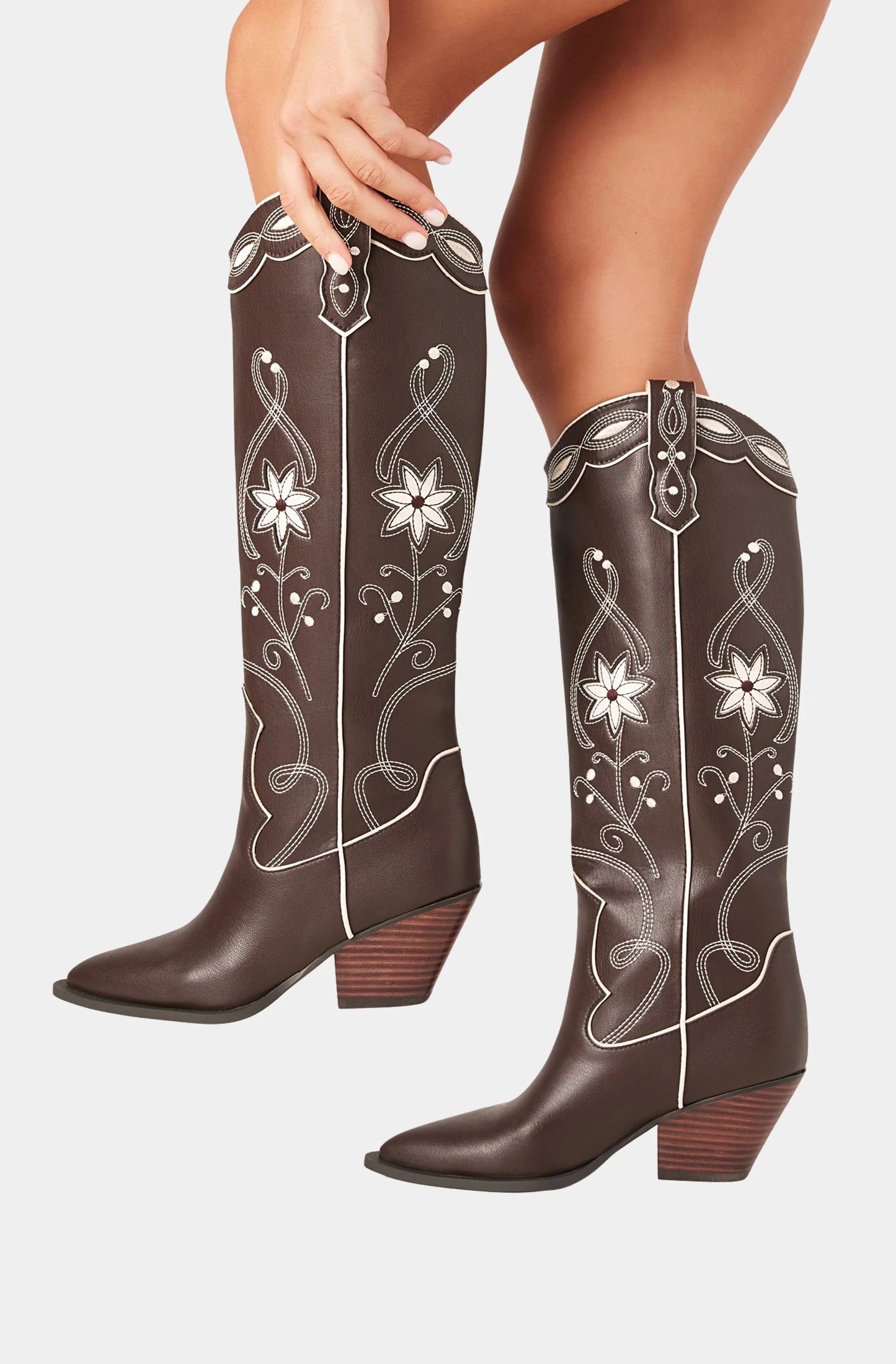 Aviva Boots - Chocolate Ivory