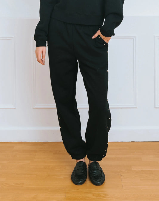 Brunette the Label Studded Bubble Joggers - Black