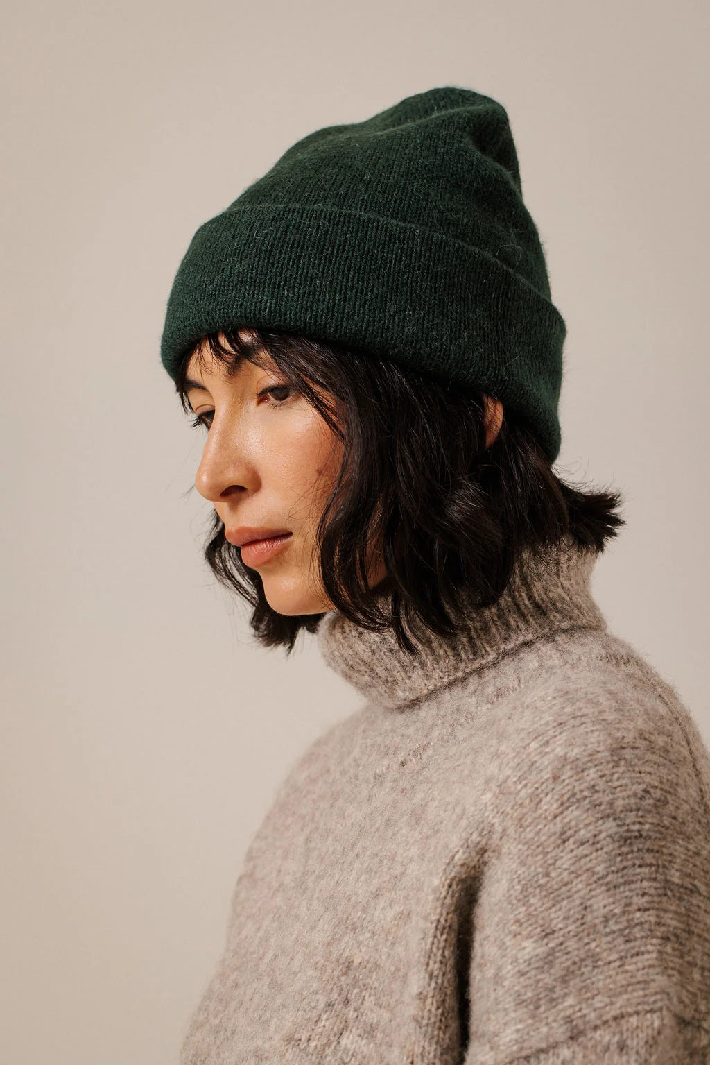 Bare Knitwear Alpaca Andes Beanie - Emerald