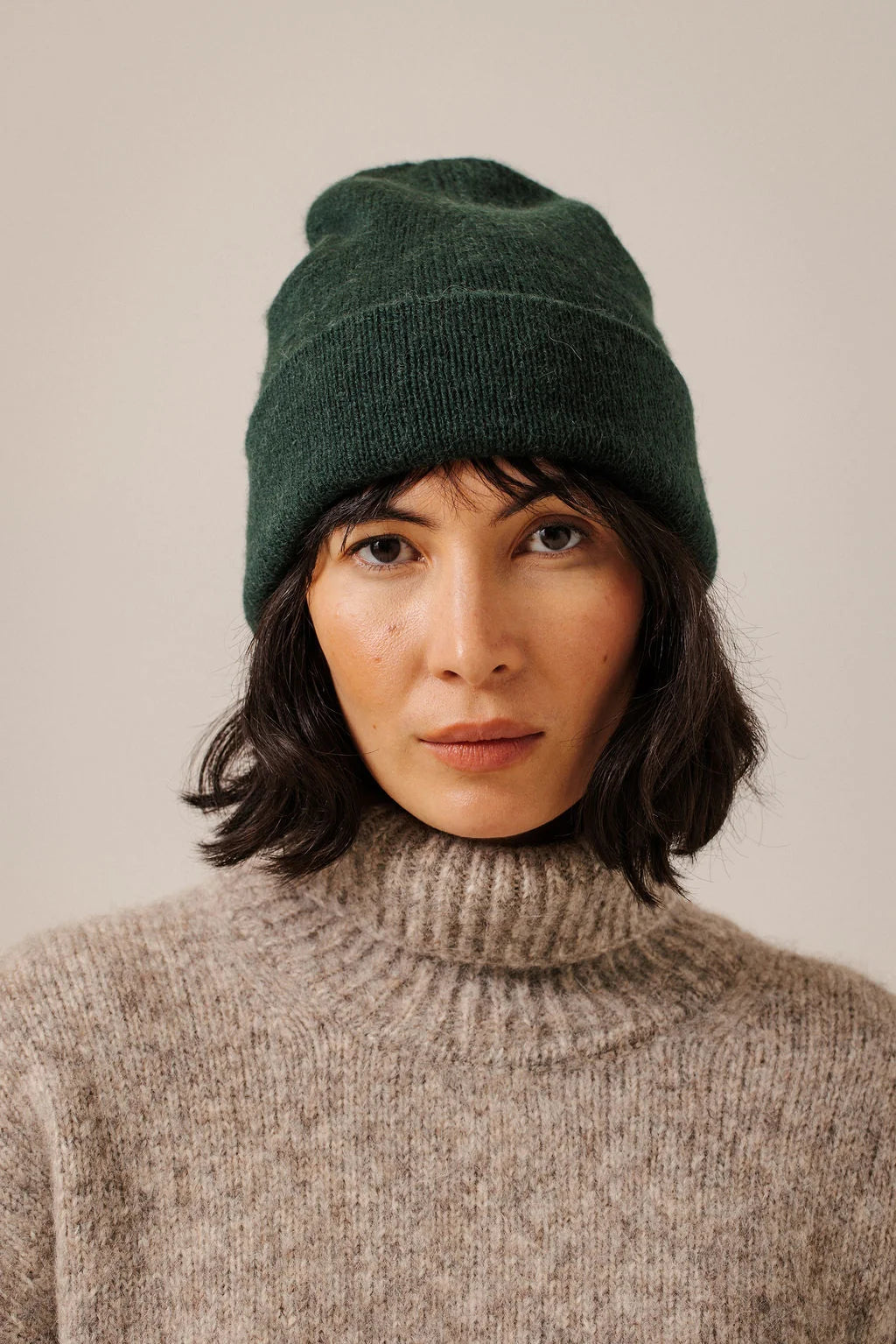 Bare Knitwear Alpaca Andes Beanie - Emerald