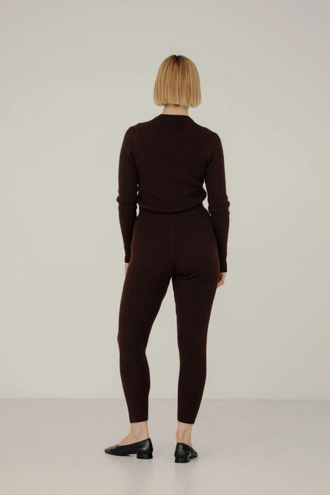 Core Ribbed Tights - Syrup