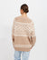 Fair Isle Knit Sweater - Fawn/Cream