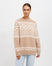 Fair Isle Knit Sweater - Fawn/Cream