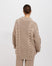 Sophie Cable Knit Half Zip - Fawn