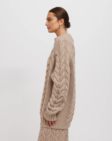 Sophie Knit Not Your Boyfriend's Half Zip - Fawn