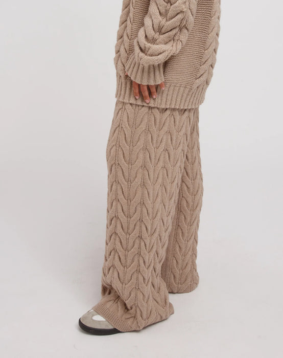 Sophie Knit Pant - Fawn