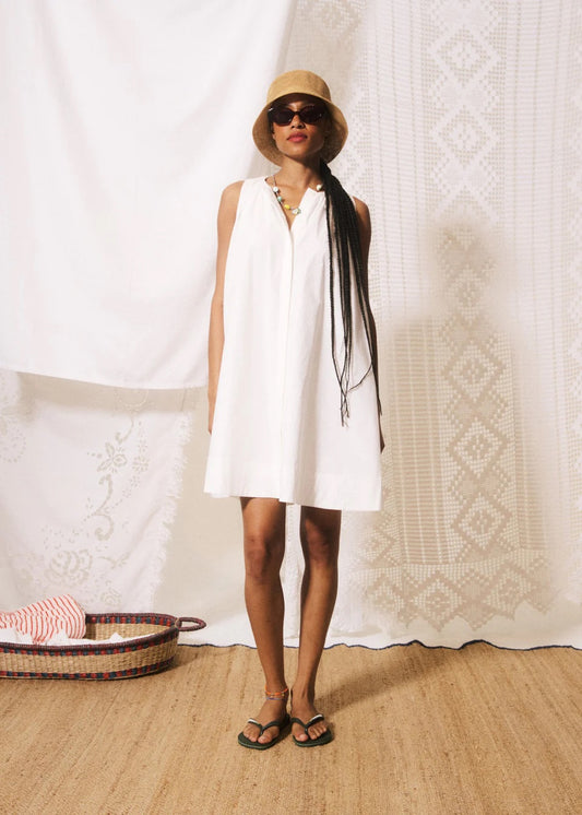 FRNCH Natale Dress - White