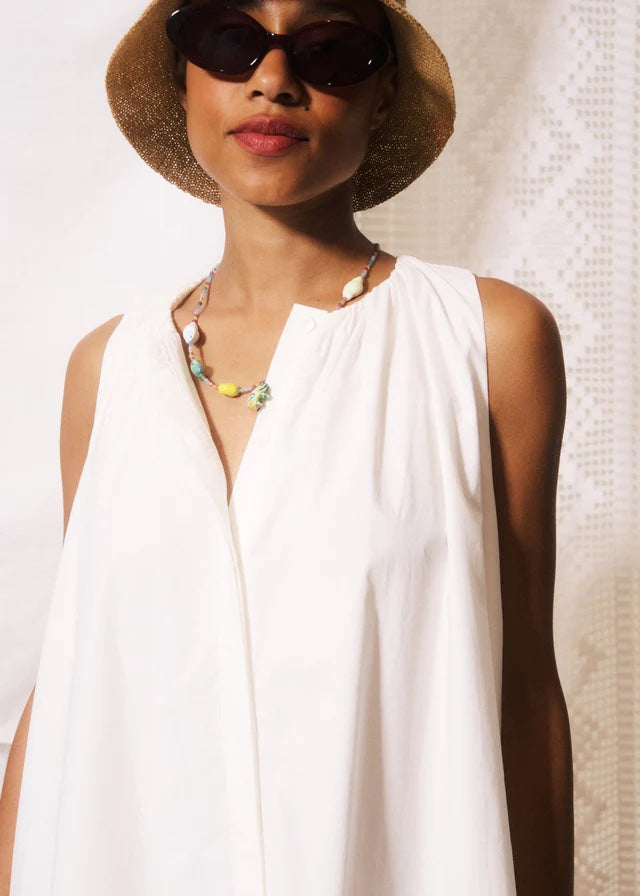 FRNCH Natale Dress - White