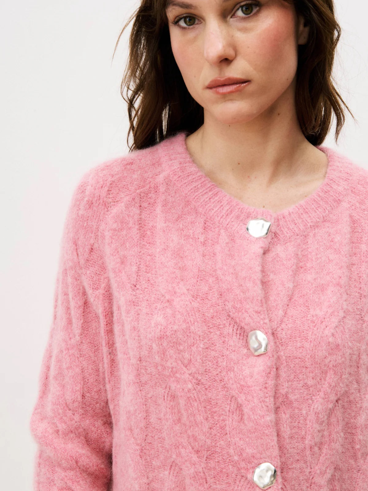 FRNCH Moore Cardigan - Rose