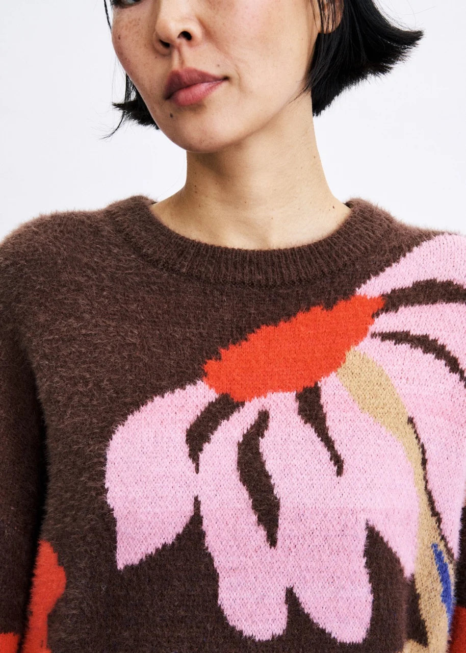 FRNCH Kumano Sweater - Chocolat