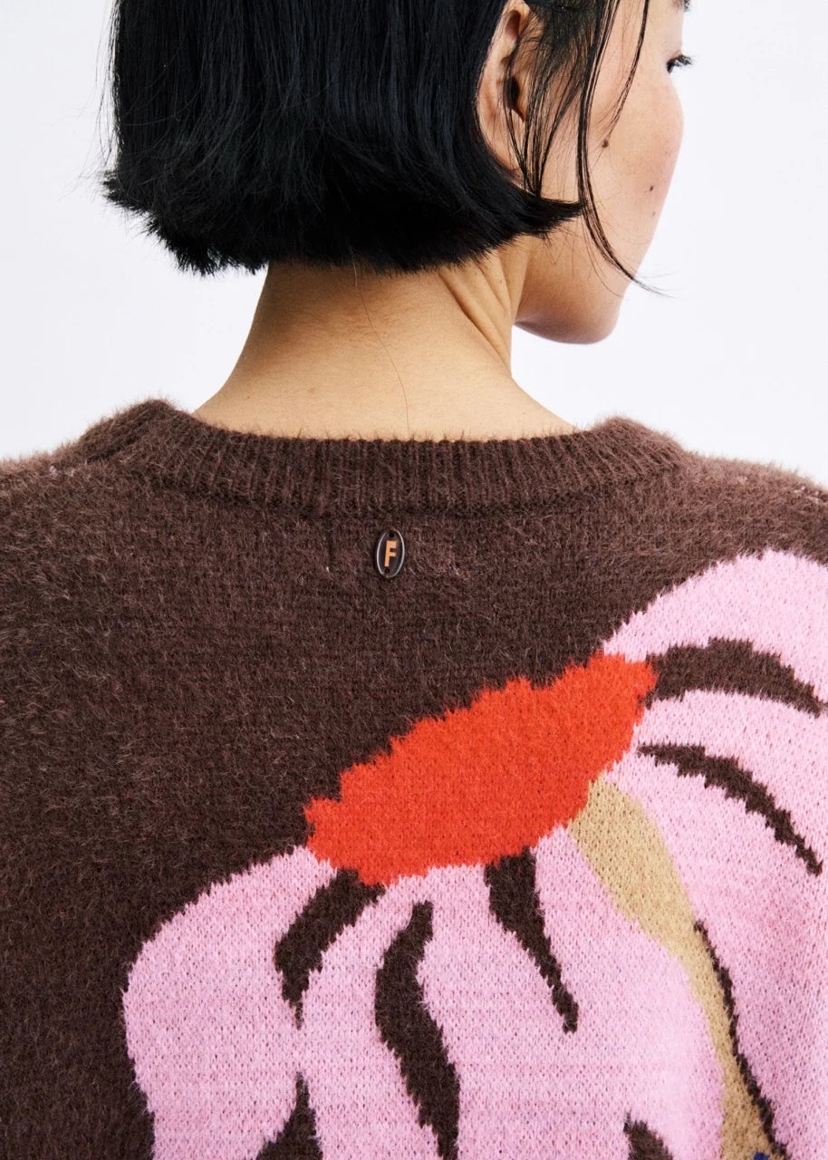 FRNCH Kumano Sweater - Chocolat