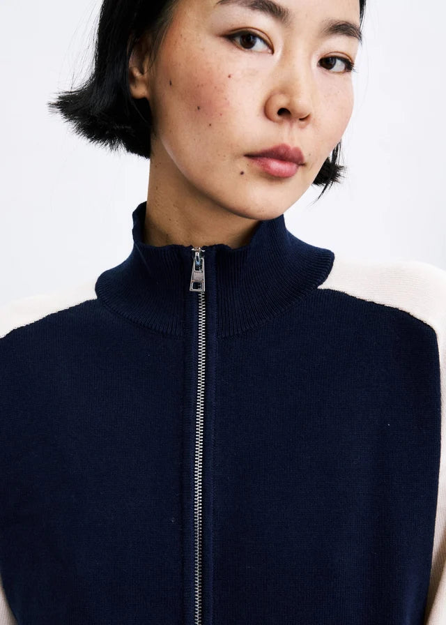 FRNCH Timbre Cardigan - Navy