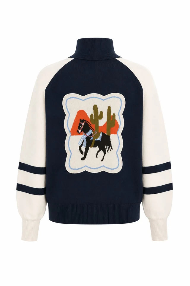 FRNCH Timbre Cardigan - Navy