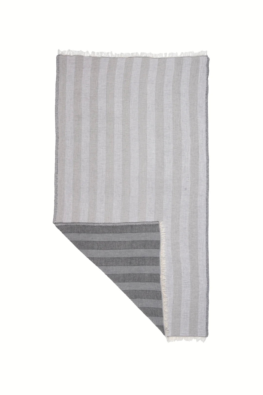 Tofino Towel Co. The Cascade Reversible Stripe Towel - Grey Mix
