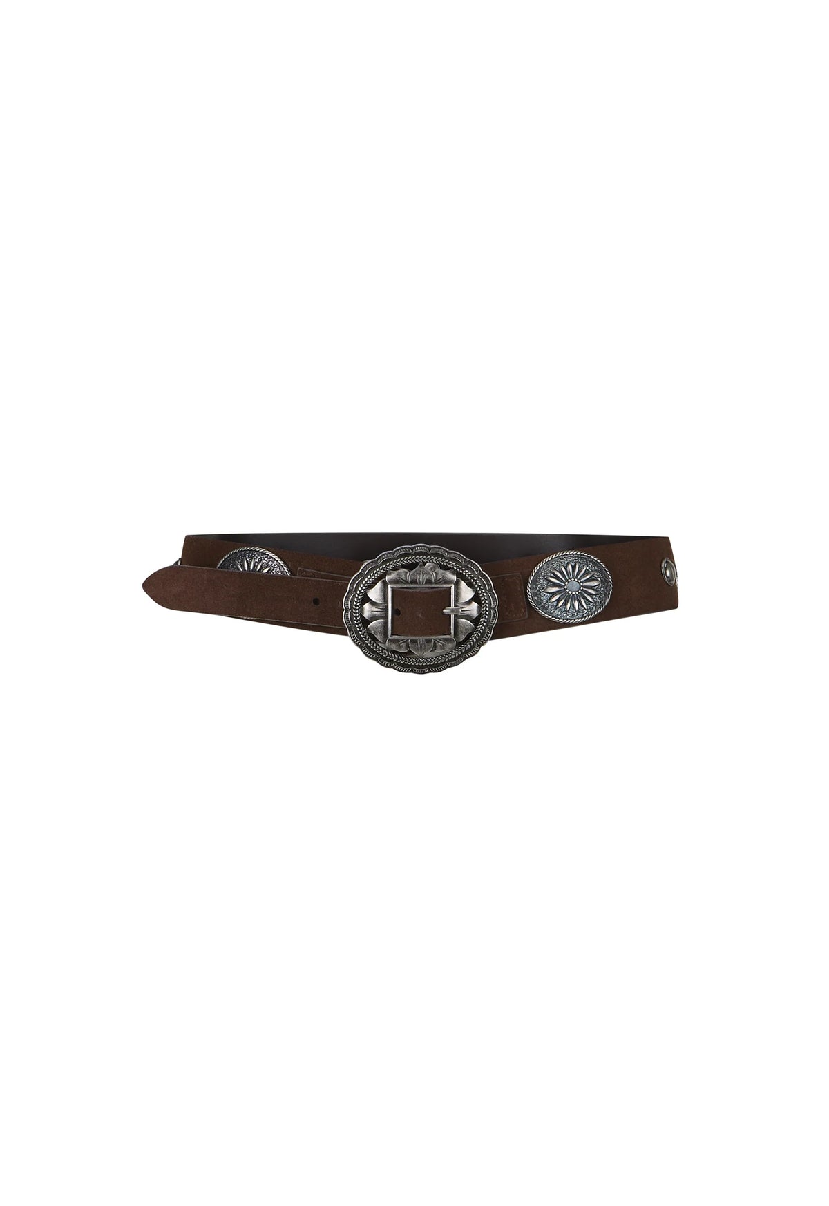 Spell Clandestine Suede Belt - Chocolate