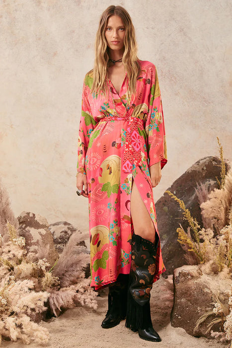 Spell Libertine Reversible Robe - Cayenne