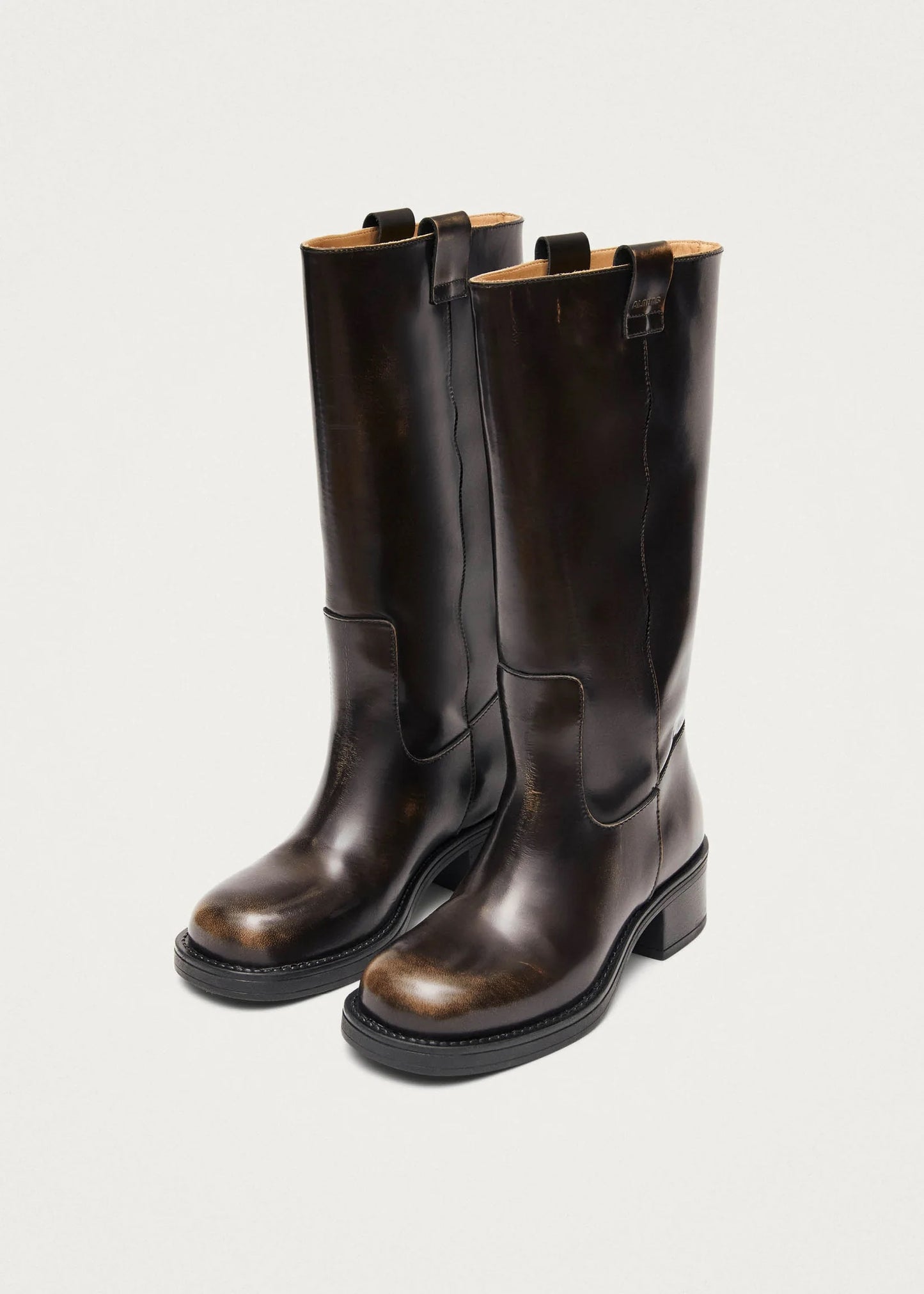 Alohas Sajan Brown Leather Boots