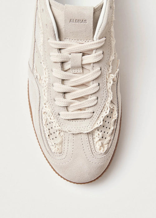 Alohas Tb.490 Crochet Cream Leather Sneakers
