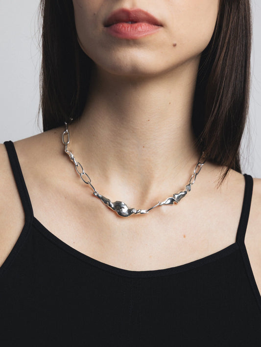 Wolf Circus Tidal Necklace - Silver
