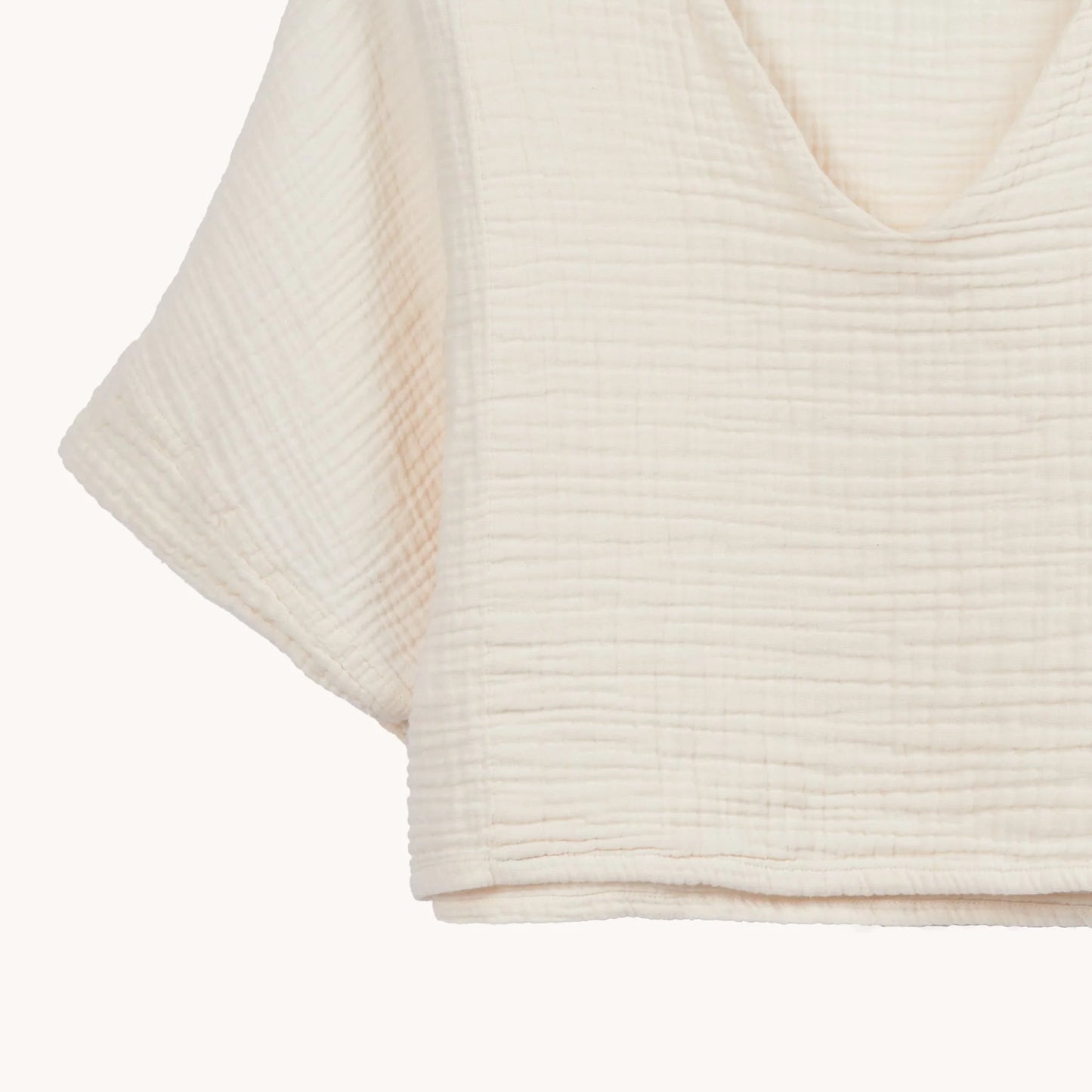 Crinkle Crop Top - White