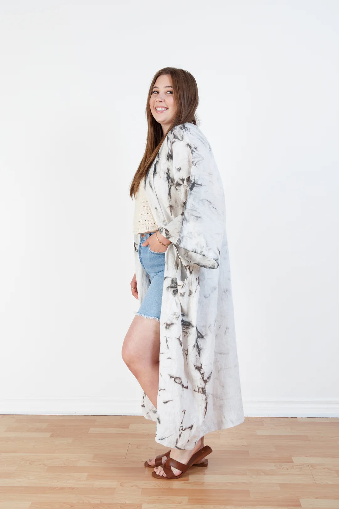 Tofino Towel Co. The Eclipse Linen Belted Cover Up
