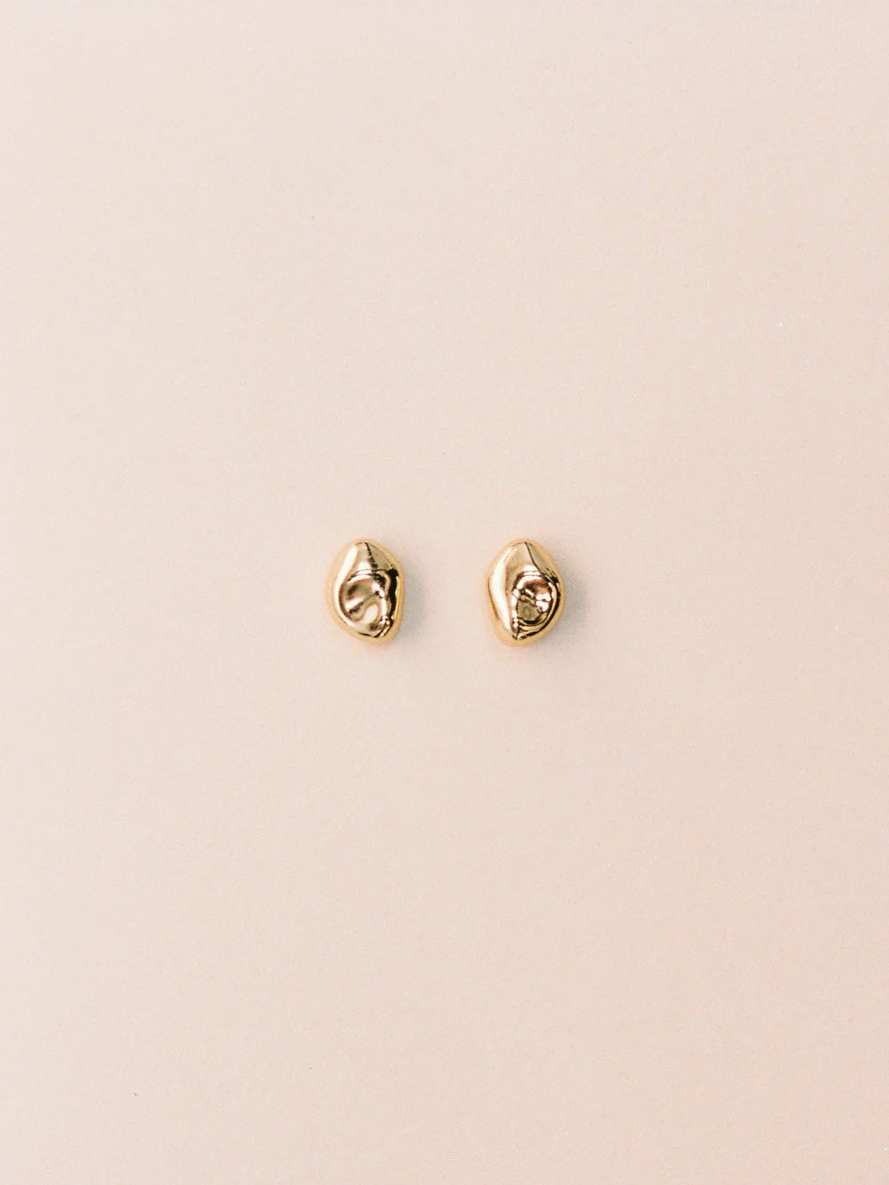 Wolf Circus Bean Stud Earrings - Gold