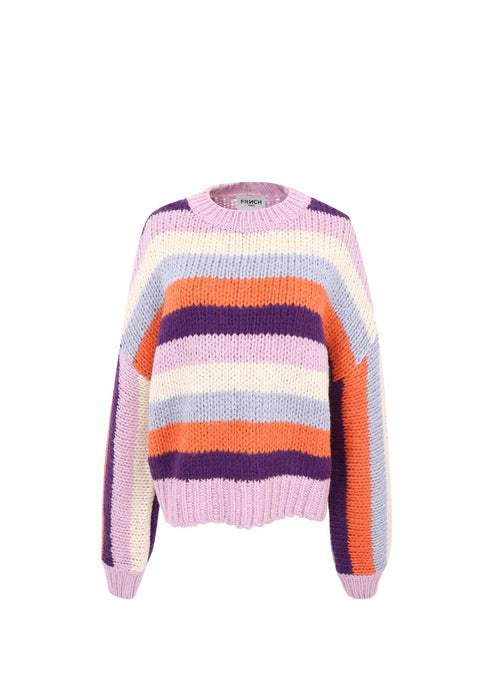 Arlene Sweater - Lilac Stripe