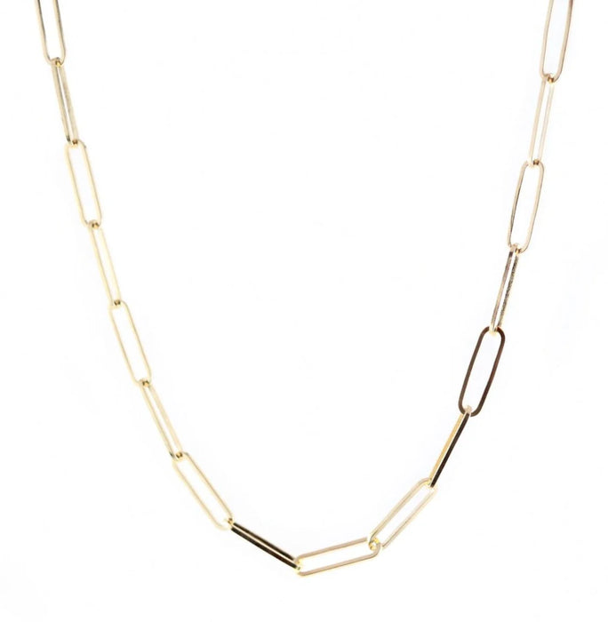 LOLO Paperclip Necklace - Gold