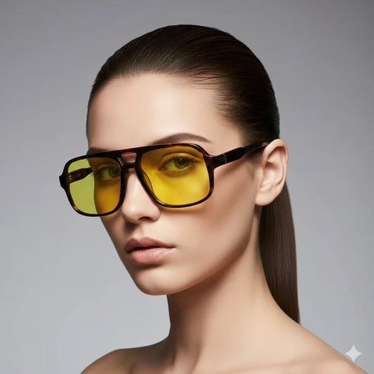 Shady Lady Maddy II Sunglasses - Tortoise/ Lime