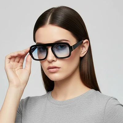Shady Lady Sloane Sunglasses - Black/ Blue