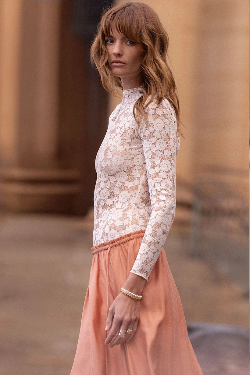 Spell Juliette Lace Top - Vintage Cream