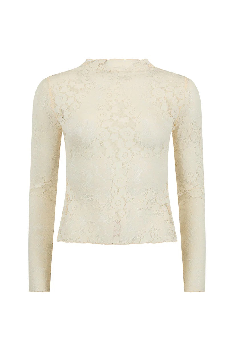 Spell Juliette Lace Top - Vintage Cream