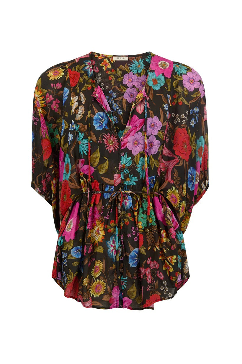 Spell Valley of the Dolls Boho Blouse - Onyx
