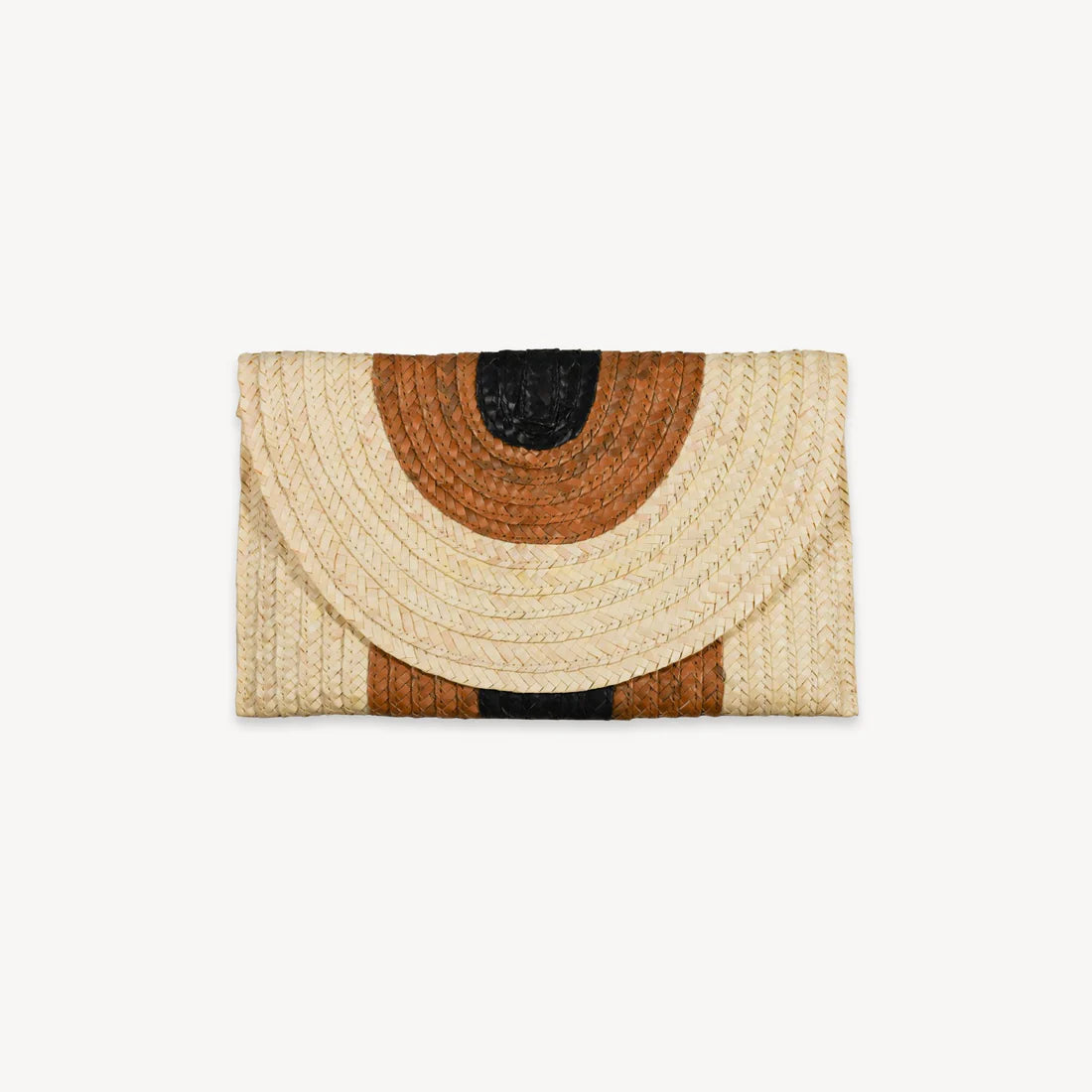 Pokoloko Palm Leaf Clutch - Tricolour