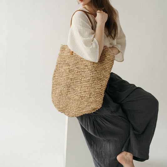 Raffia Tote - Natural