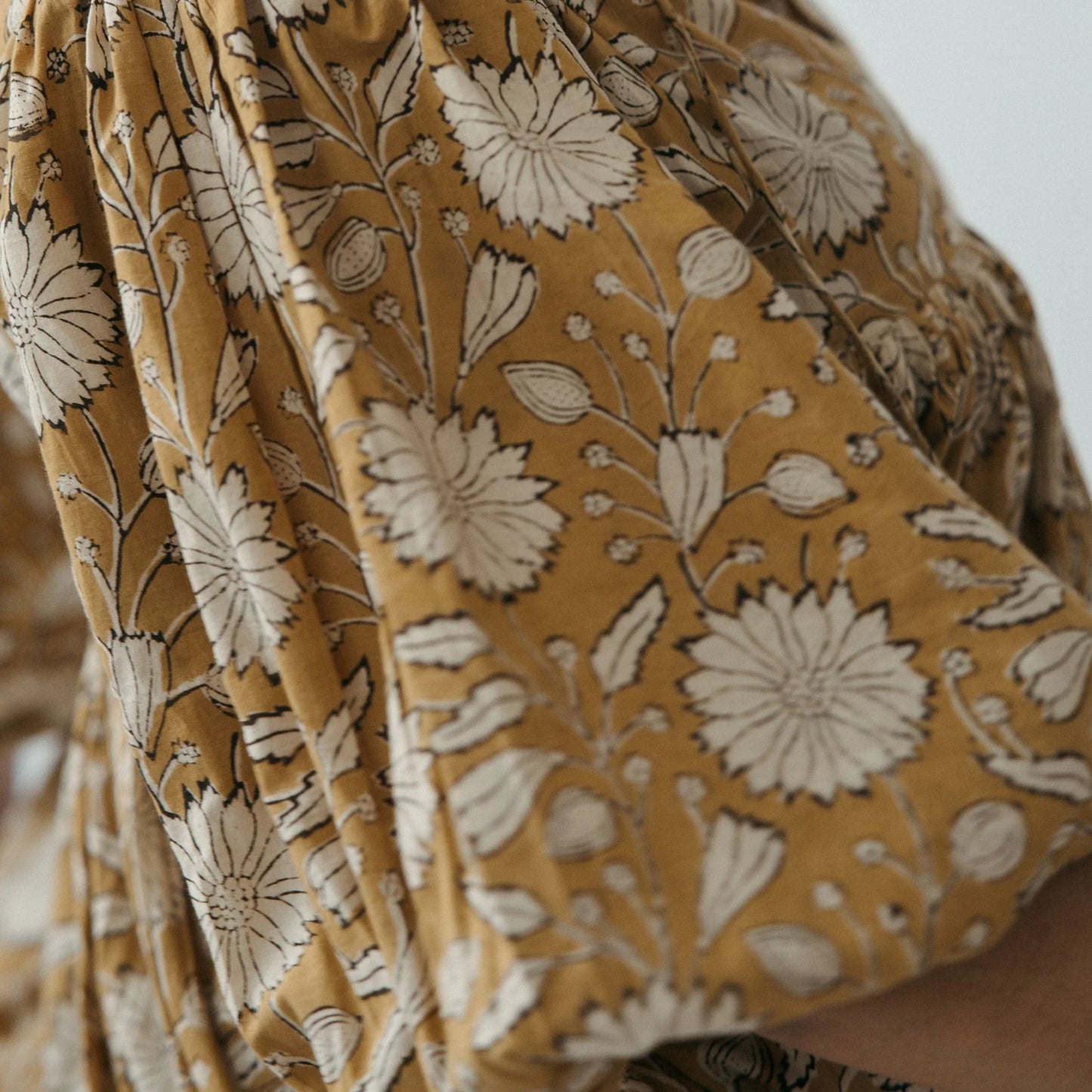 Mira Midi Dress - Gold Sona