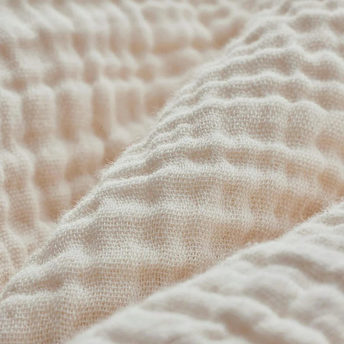 Crinkle Balloon Sleeve Top - Cream