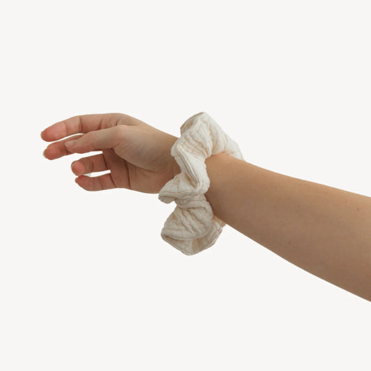 Crinkle Scrunchie - Cream